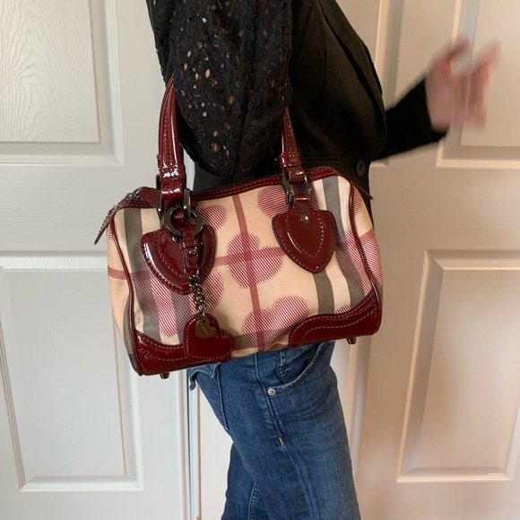 Burberry Handbags - Burberry limited edition satchel bag with hearts